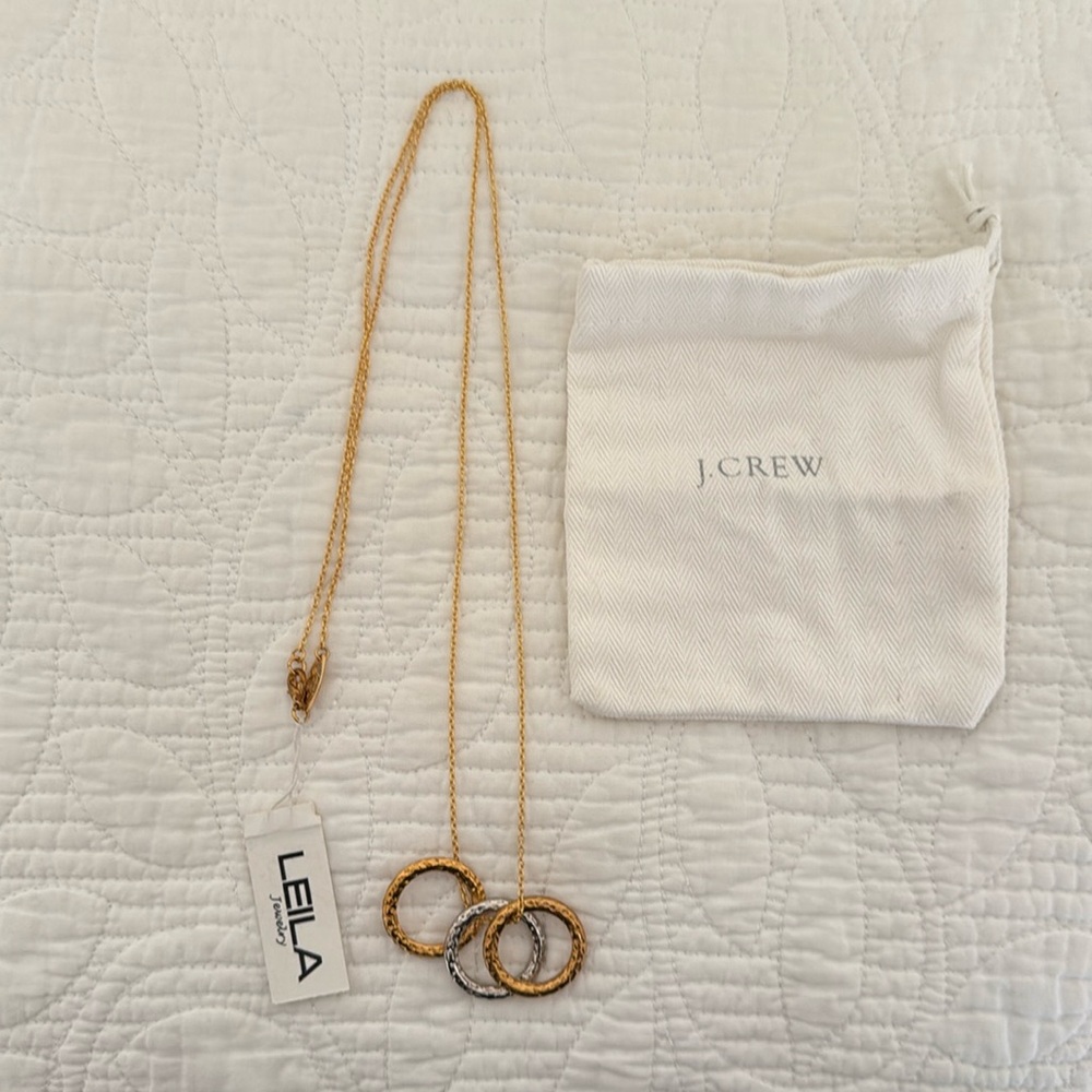 Gold and Silver Interlocking Necklace